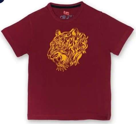 AllureP Boys T-Shirt Lion Maroon