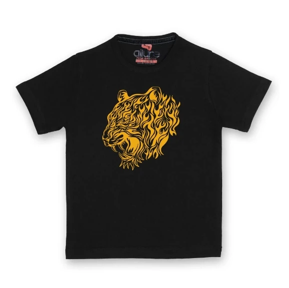 AllurePremium Boys T-Shirt Lion Black