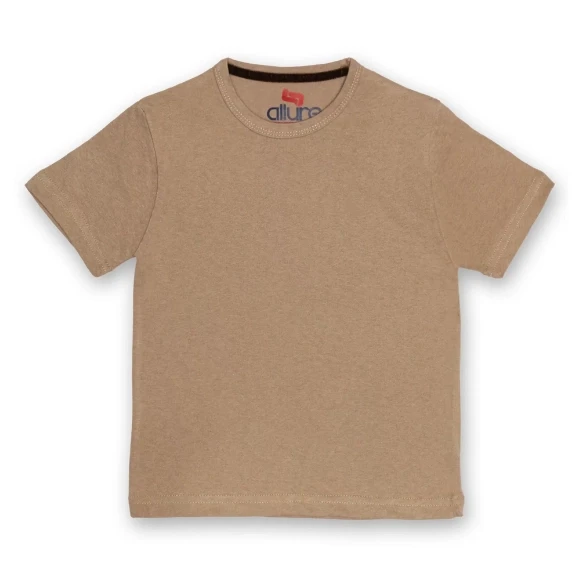 AllureP Boys T-Shirt Plain Beige