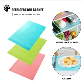 SP Dealz Refrigerator Mats,Washable Fridge Mats Liners Waterproof Fridge Pads Mat Shelves Drawer Table Mats Refrigerator Liners for Shelves